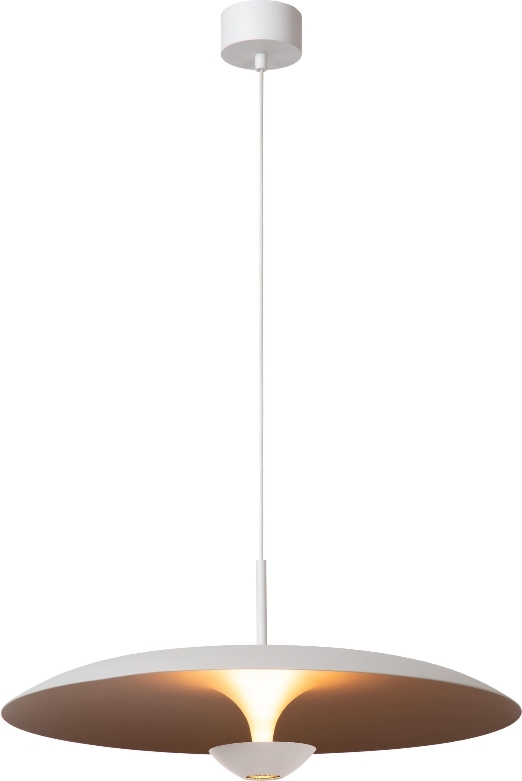 Kenneth Hanglamp Ø60 cm Led Dimb. - Wit Lucide Hanglamp 41412/60/31