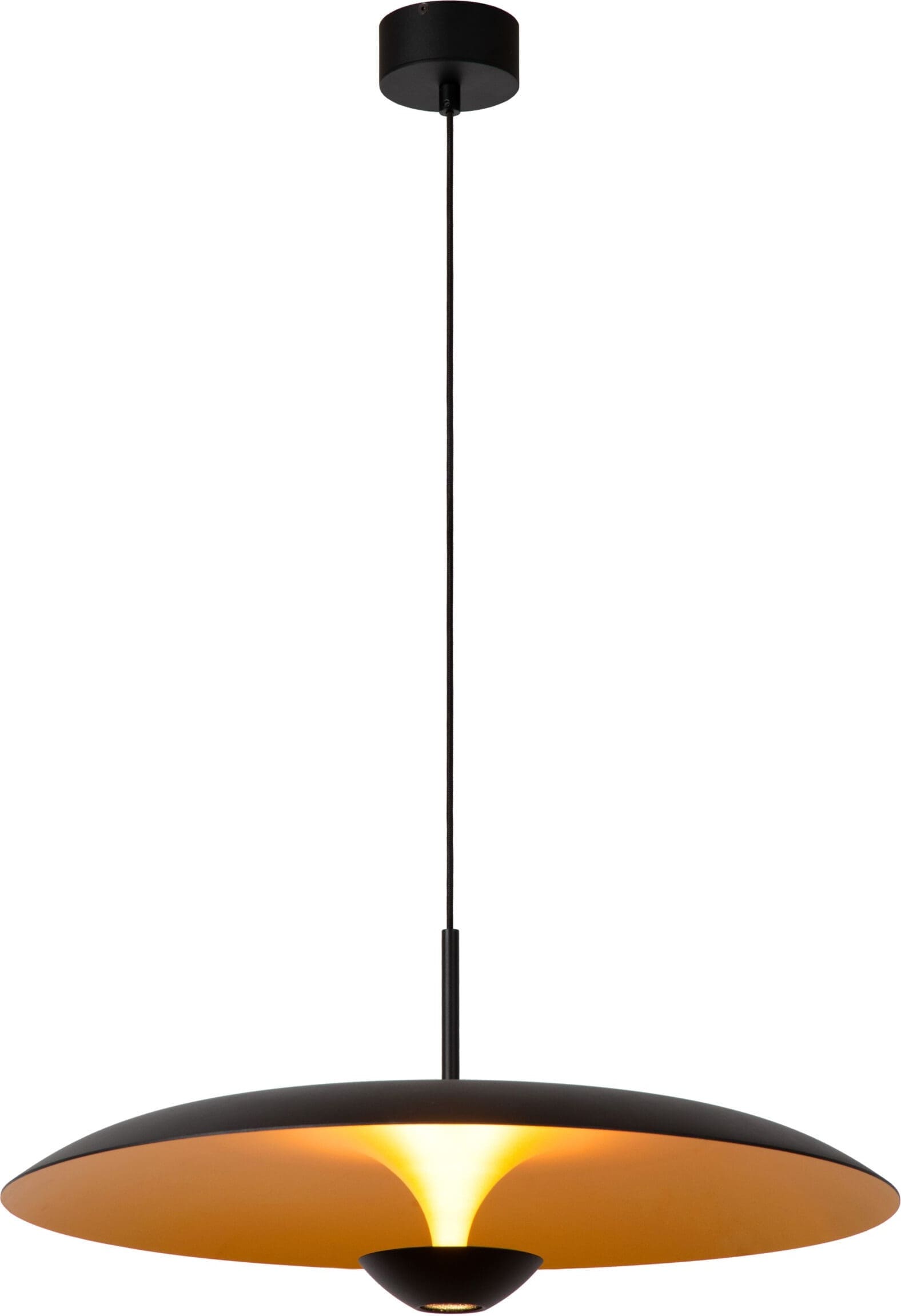 Kenneth Hanglamp Ø60 cm Led Dimb. - Zwart Lucide Hanglamp 41412/60/30