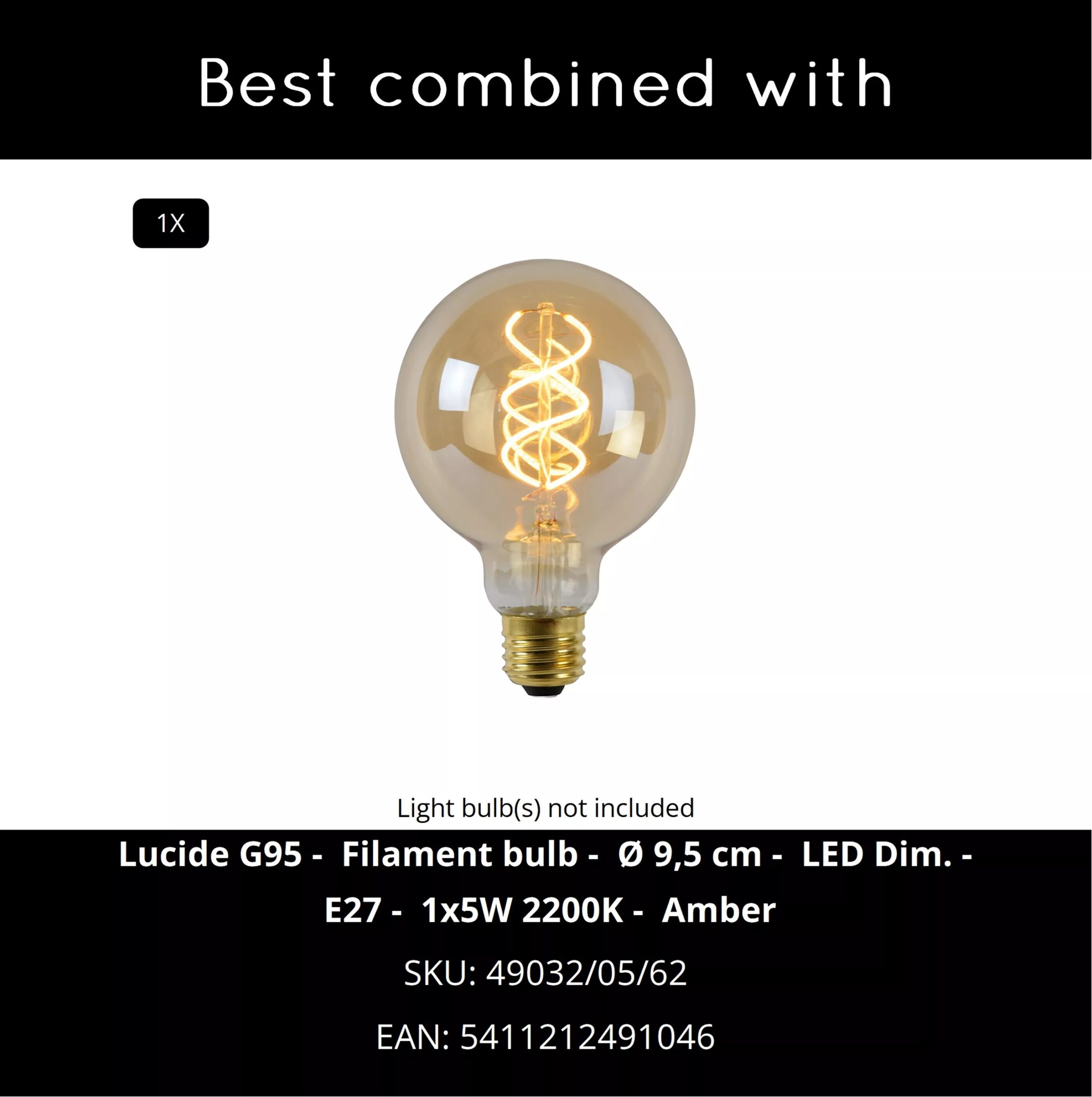 Maduka Hanglamp - Zwart Lucide Hanglamp 10450/47/30