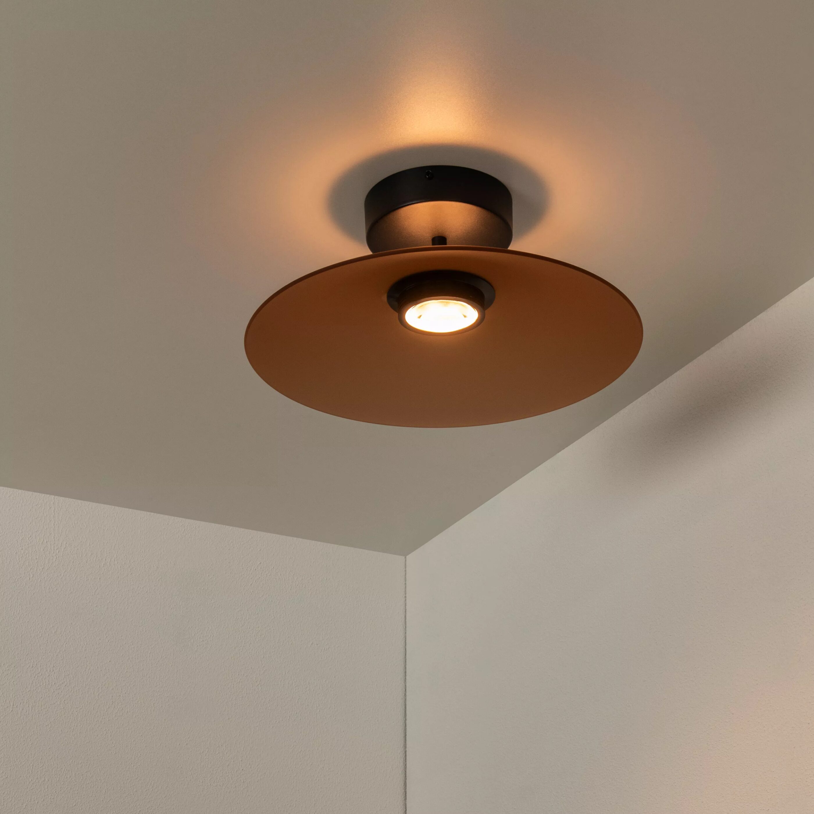 Menga Plafonnière Ø40 cm Led Dimb. - Amber Lucide Plafondlamp 25117/10/62