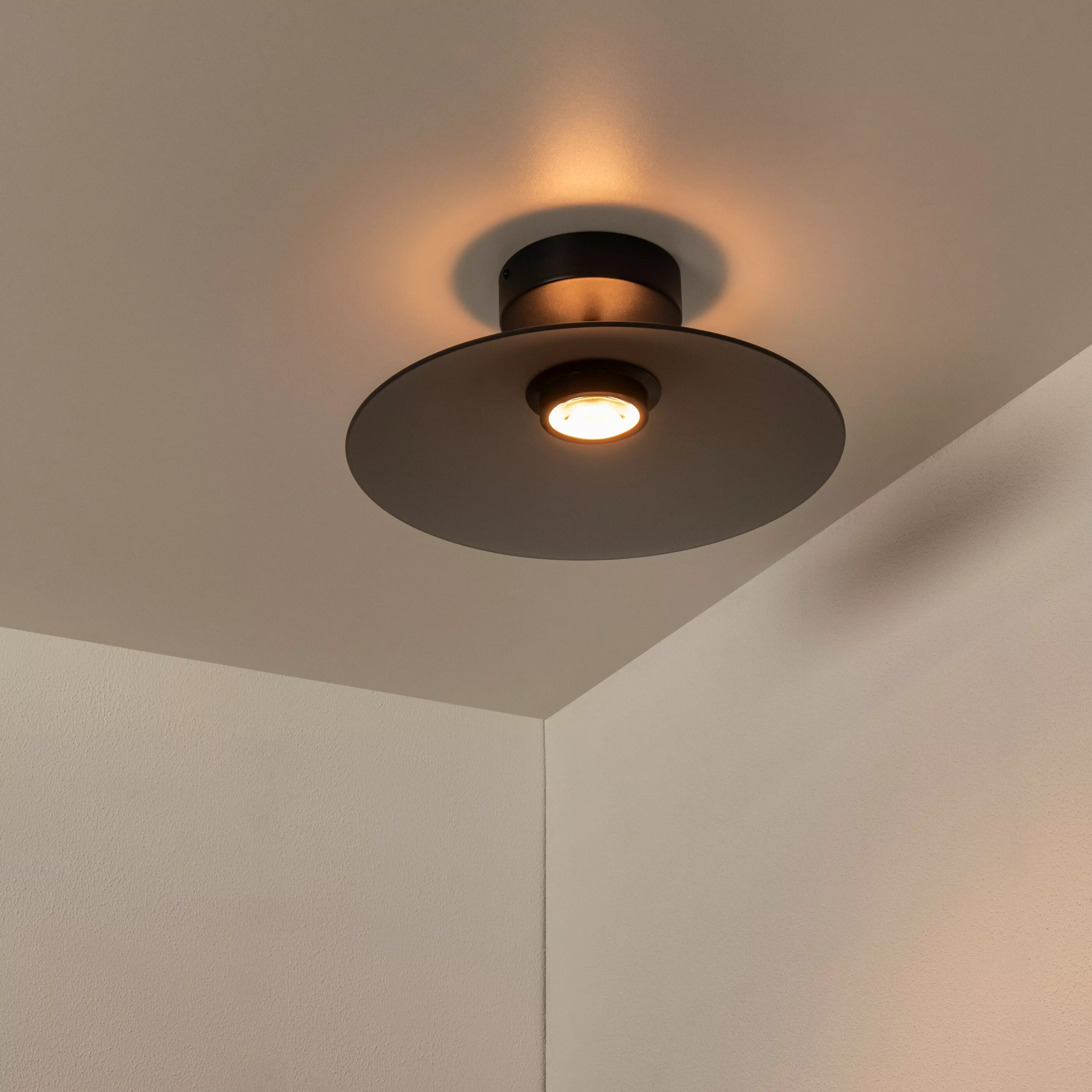 Menga Plafonnière Ø40 cm Led Dimb. - Fumé Lucide Plafondlamp 25117/10/65