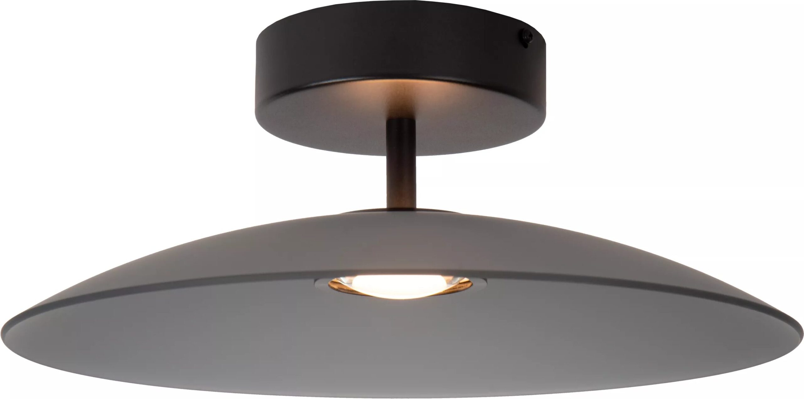 Menga Plafonnière Ø40 cm Led Dimb. - Fumé Lucide Plafondlamp 25117/10/65