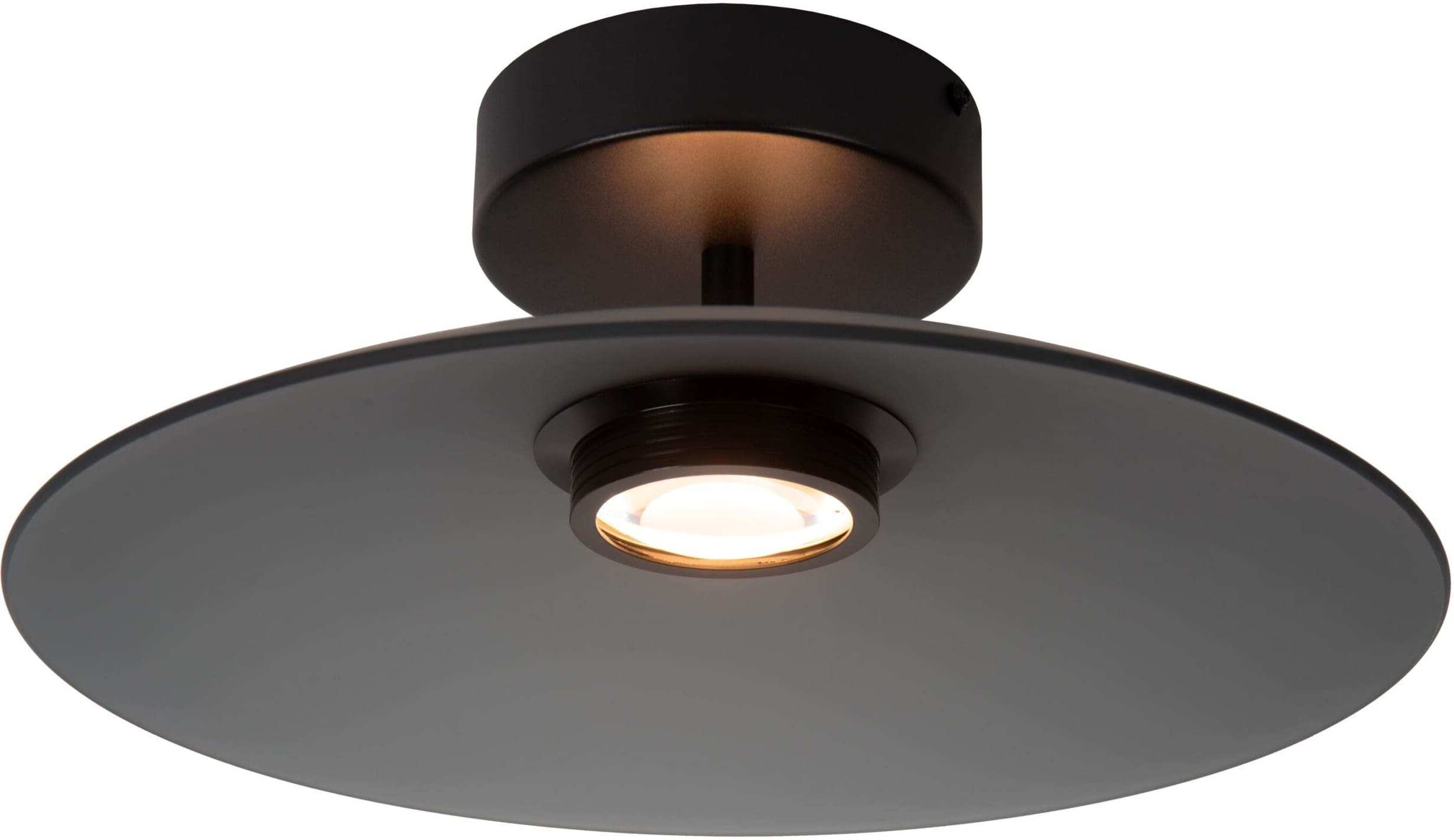 Menga Plafonnière Ø40 cm Led Dimb. - Fumé Lucide Plafondlamp 25117/10/65