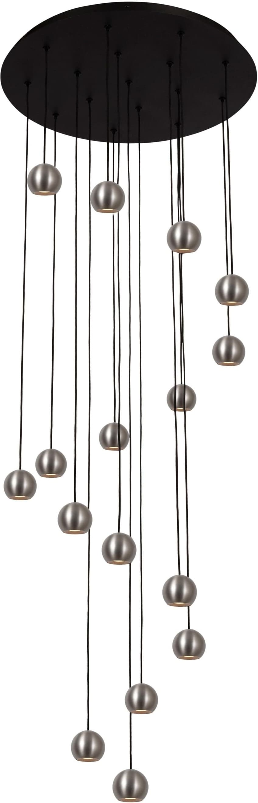Montana Hanglamp Led Dimb. Cct - Grijs Ijzer Lucide Hanglamp 68400/92/15