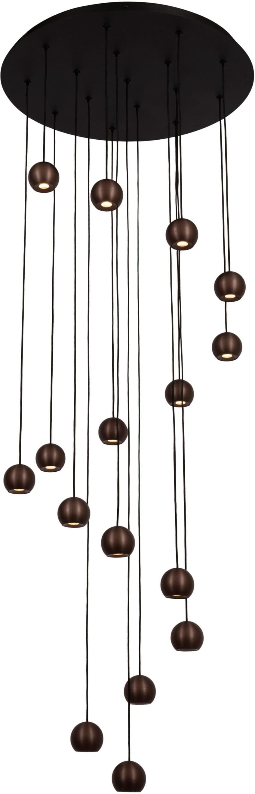 Montana Hanglamp Led Dimb. Cct - Koffie Lucide Hanglamp 68400/92/96