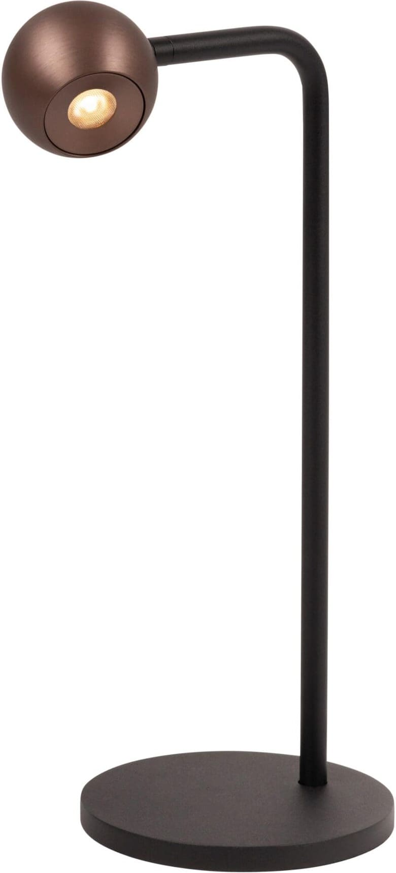 Montana Tafellamp Led Dimb. - Koffie Lucide Tafellamp 68500/05/96