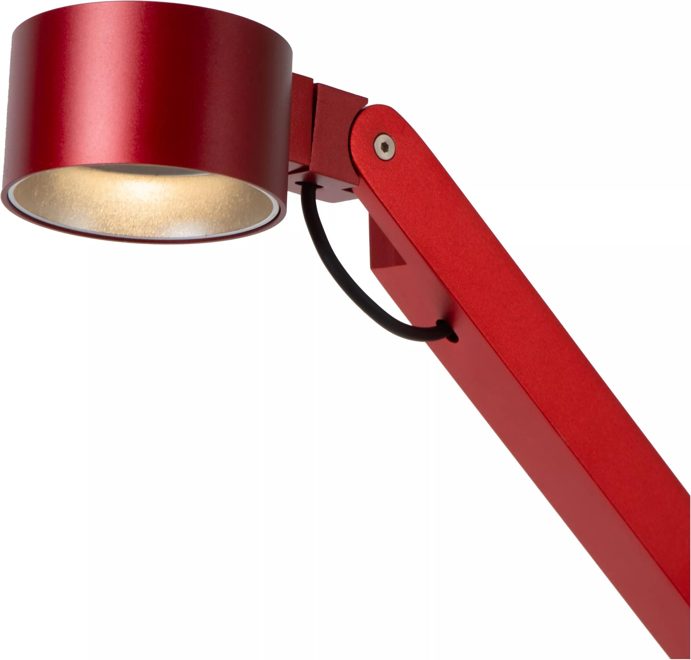 Ogden Bureaulamp Led 3 Stepdim - Rood Lucide Bureaulamp 56505/06/32