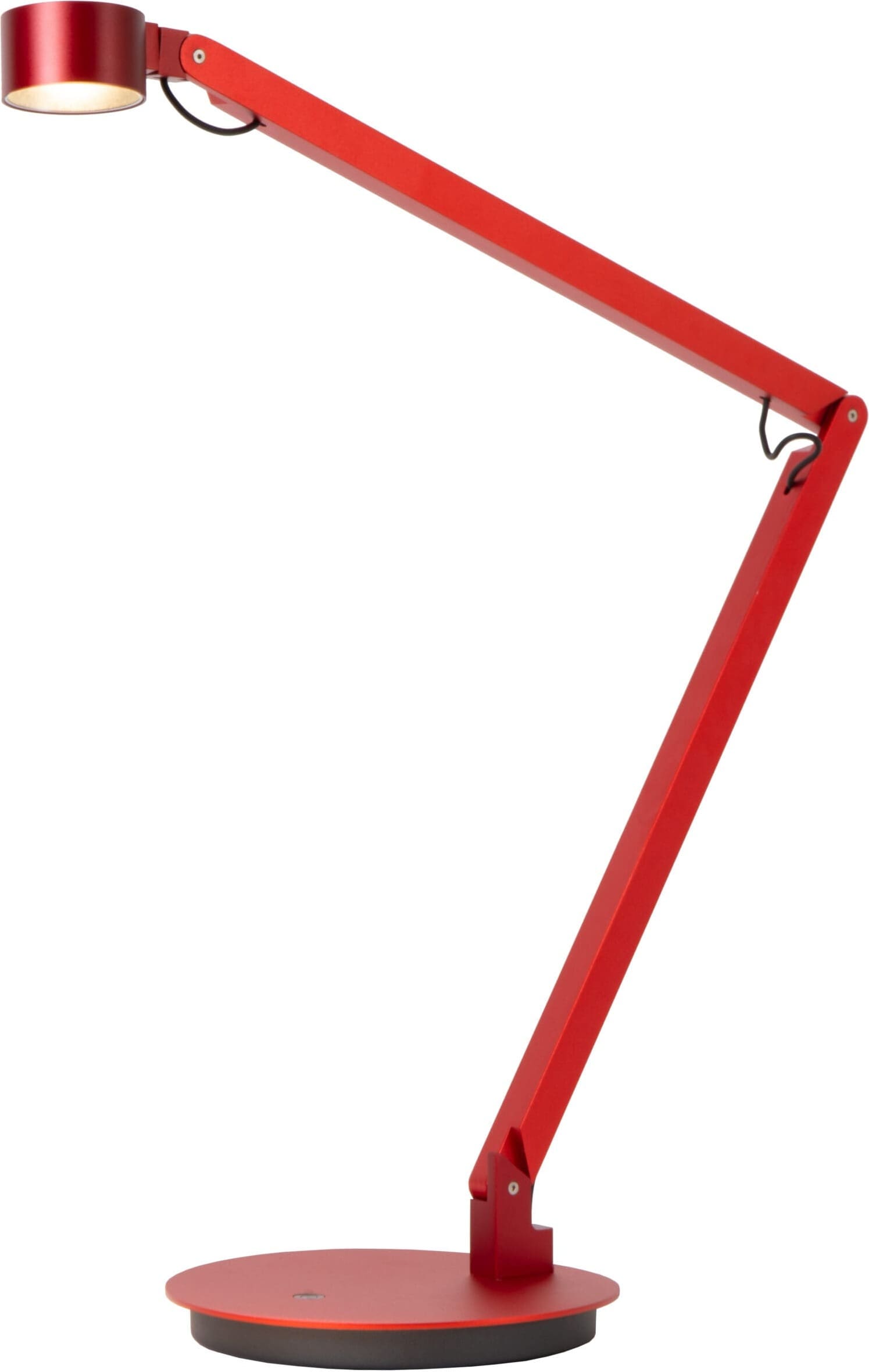 Ogden Bureaulamp Led 3 Stepdim - Rood Lucide Bureaulamp 56505/06/32