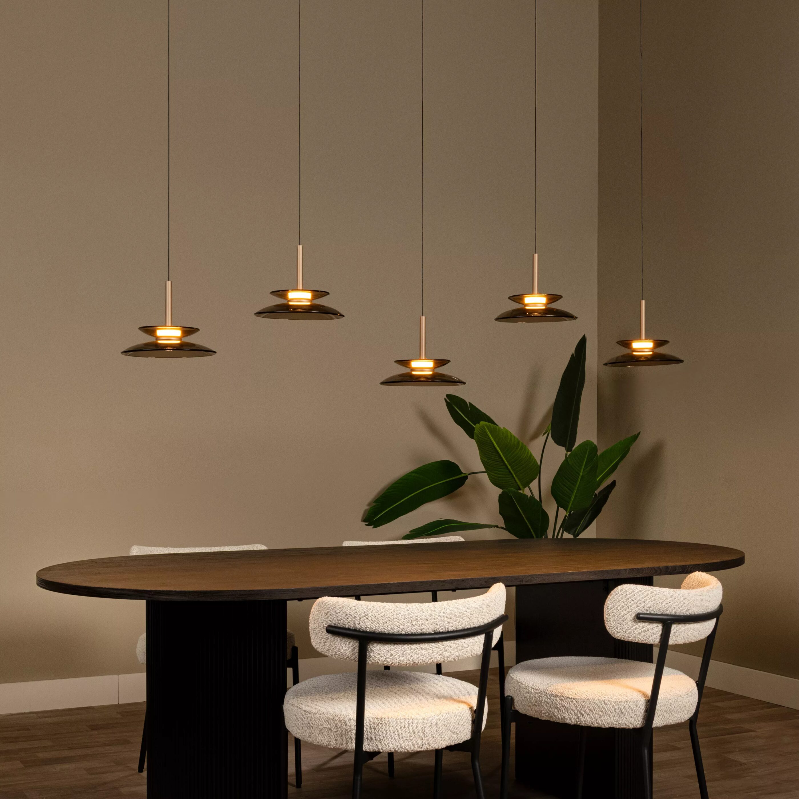 Santiago Hanglamp Led Dimb. Cct - Amber Lucide Hanglamp 23401/60/62