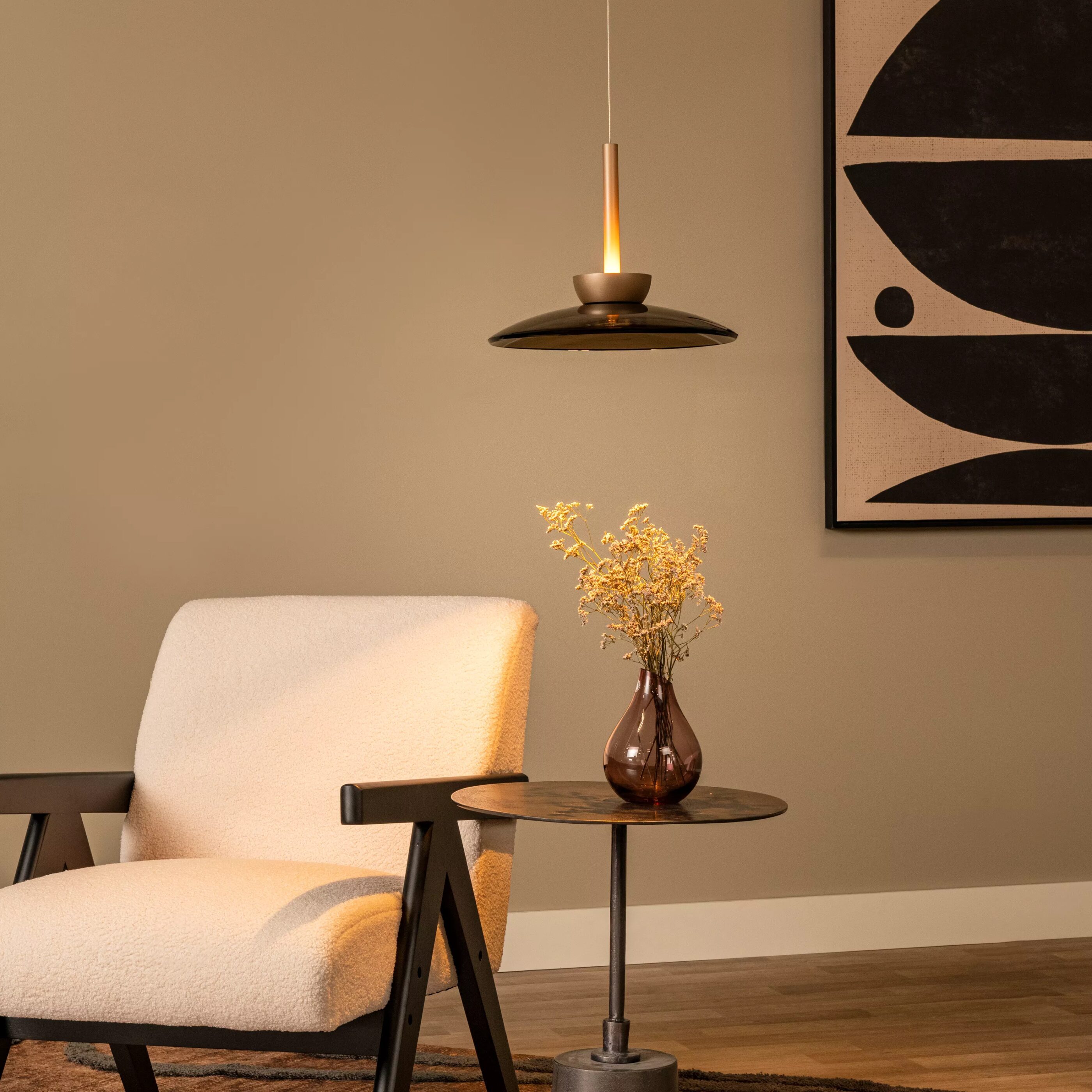 Santiago Hanglamp Ø32 cm Led Dimb. Cct - Amber Lucide Hanglamp 23401/12/62