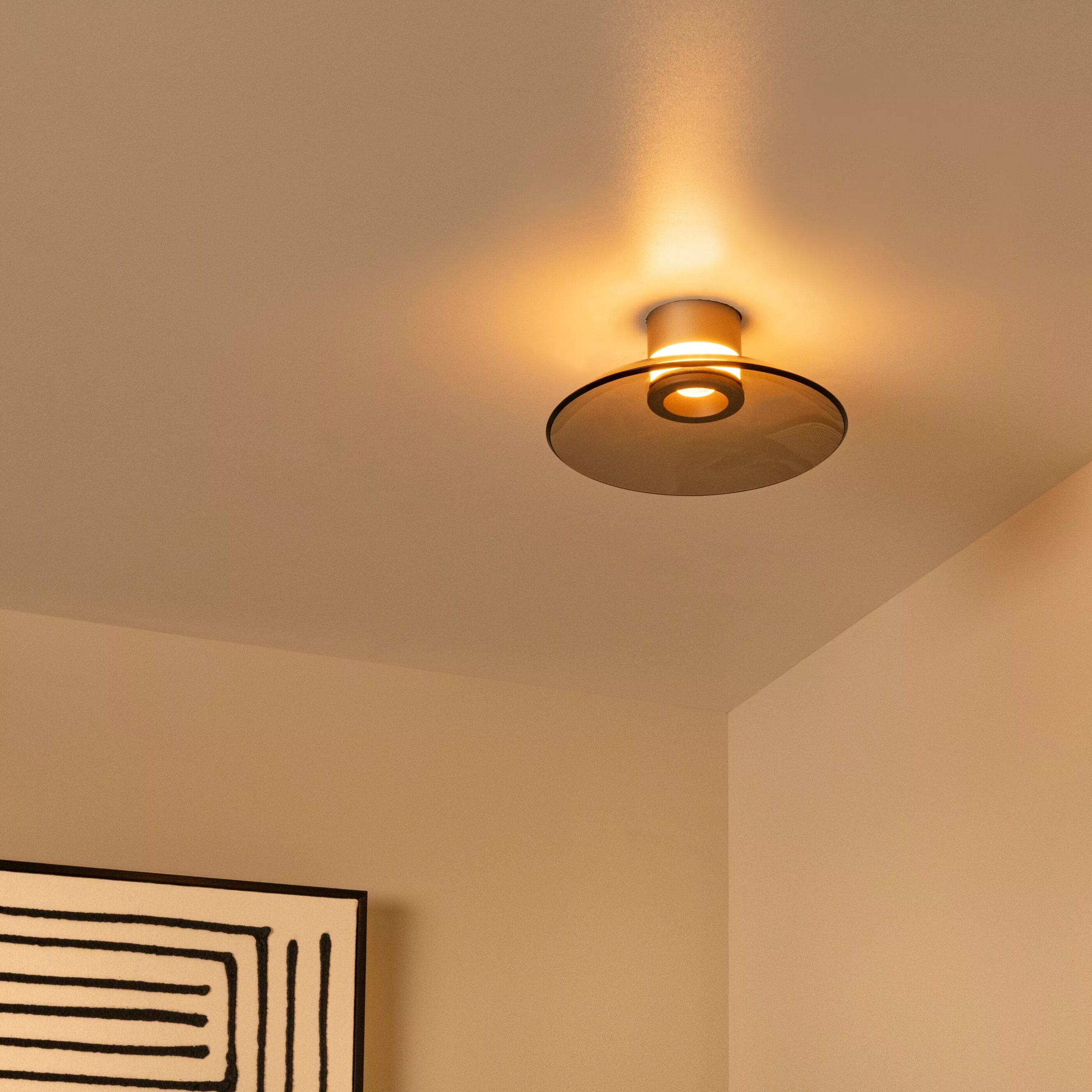 Santiago Plafonnière Ø23 cm Led Dimb. Cct - Amber Lucide Plafondlamp 23101/12/62
