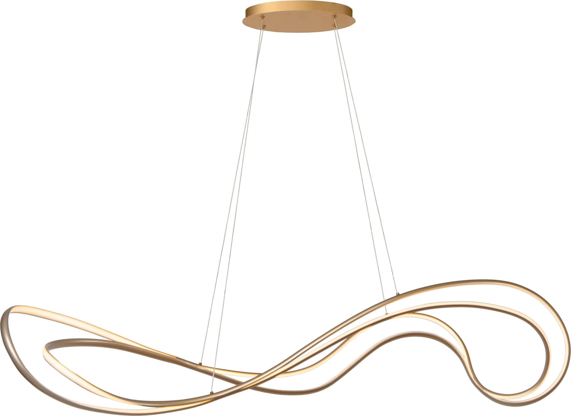 Sardana Hanglamp Led Dimb. - Mat Goud / Messing Lucide Hanglamp 52400/59/02