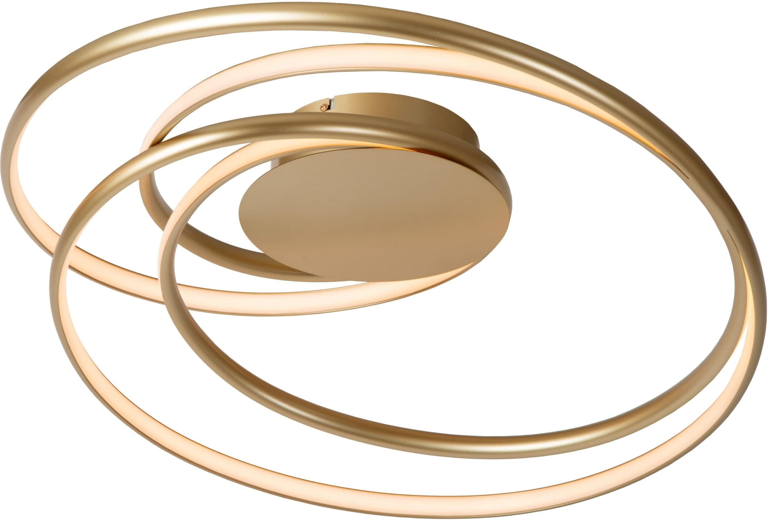 Sardana Plafonnière Led Dimb. - Mat Goud / Messing Lucide Plafondlamp 52100/54/02