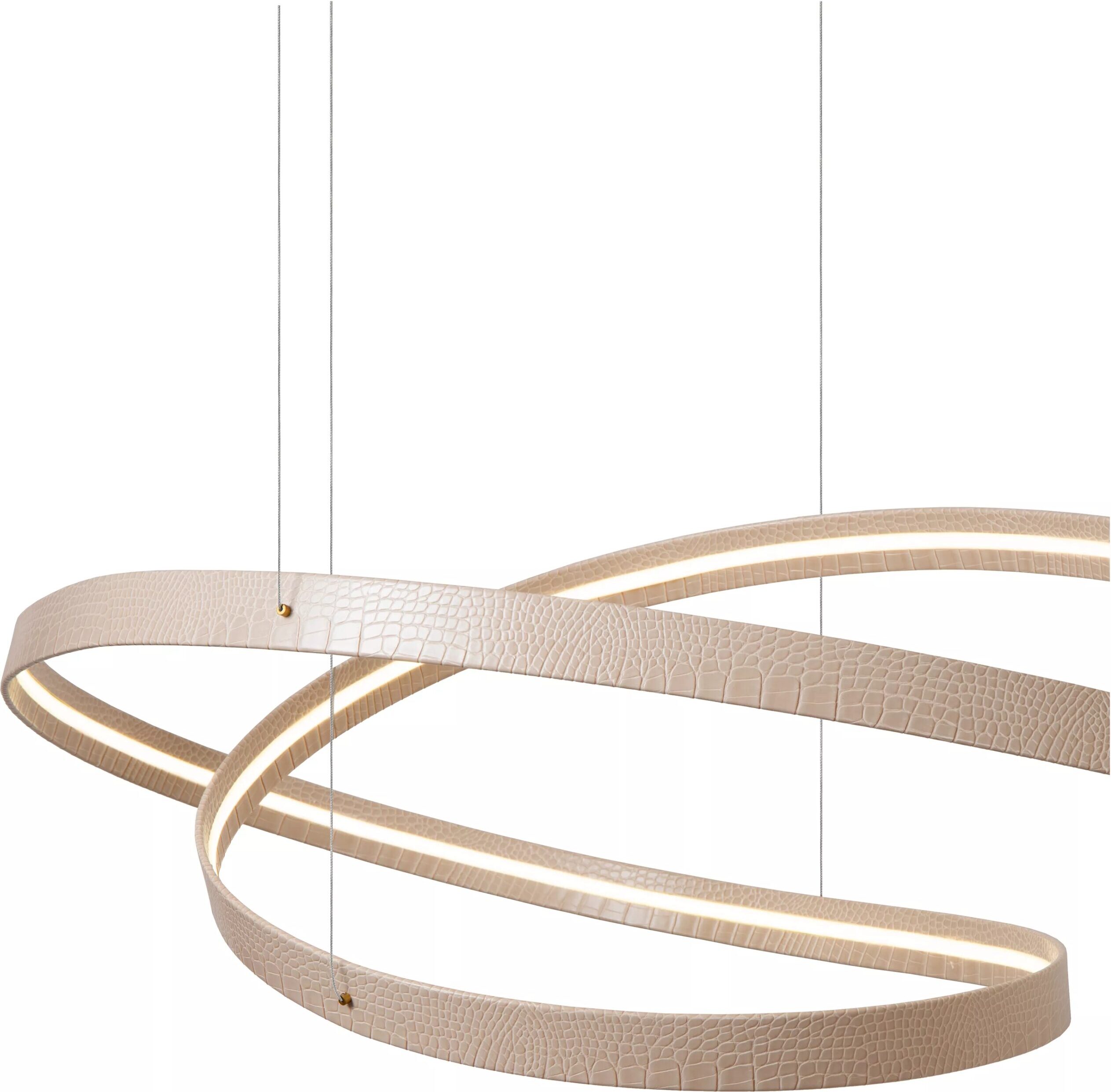 Slalom Hanglamp Led Dimb. Cct - Beige Lucide Hanglamp 13493/68/38