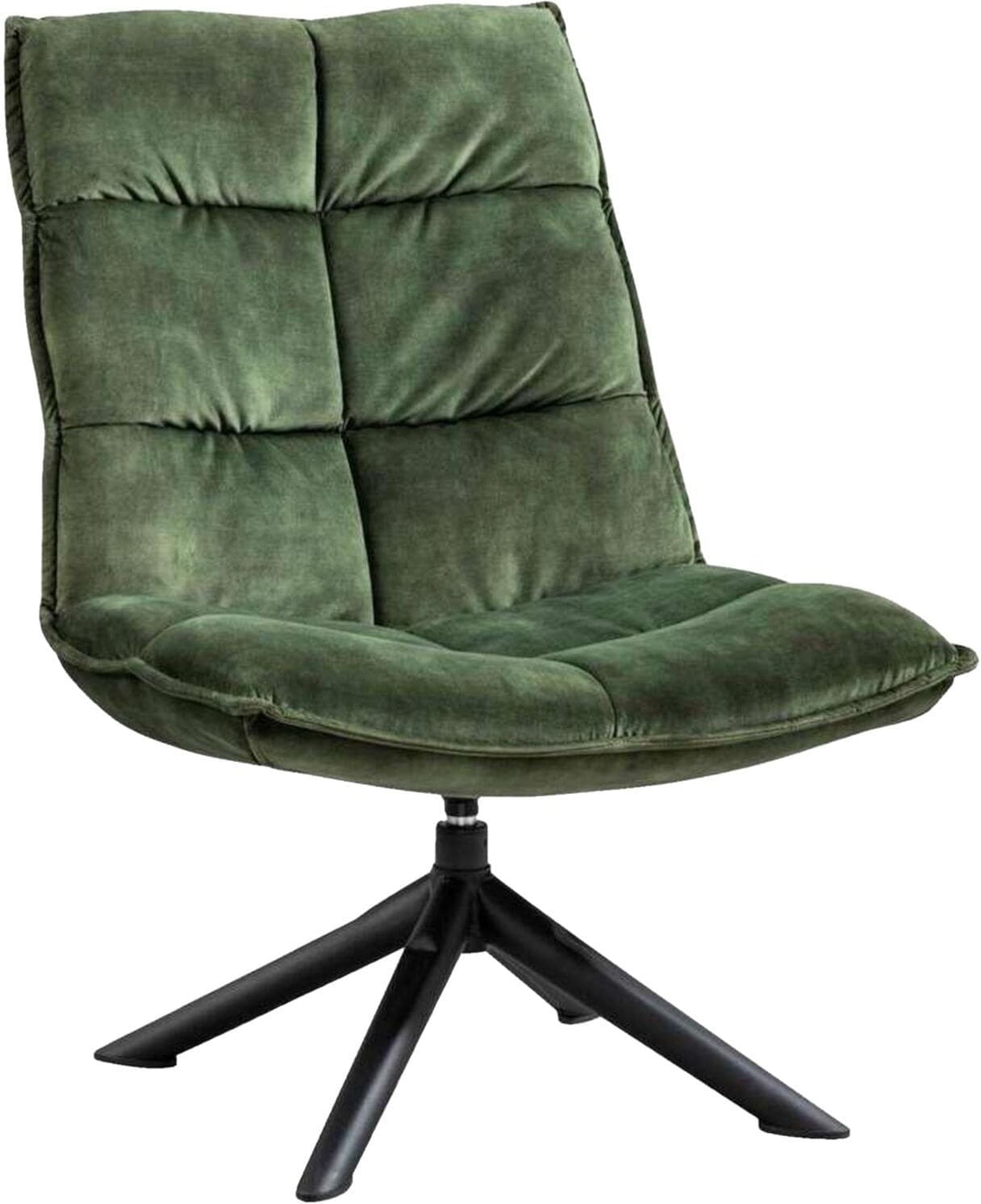Profijt Meubel Draaifauteuil Calpe velvet groen Groen Draaifauteuil