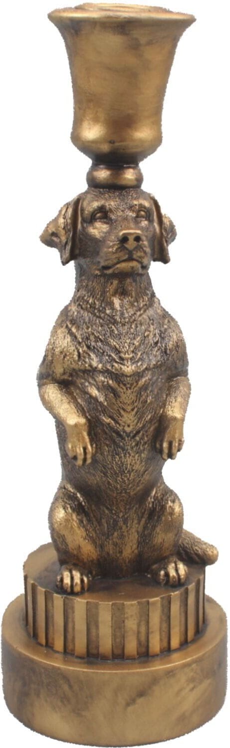 Pronto Wonen Kandelaar Ippari L hond Groen Woonaccessoire