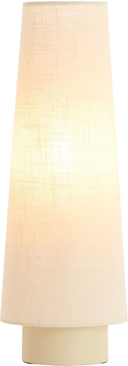 Pronto Wonen Tafellamp Dazoi S ecru linnen 1-lichts Beige|Wit Verlichting