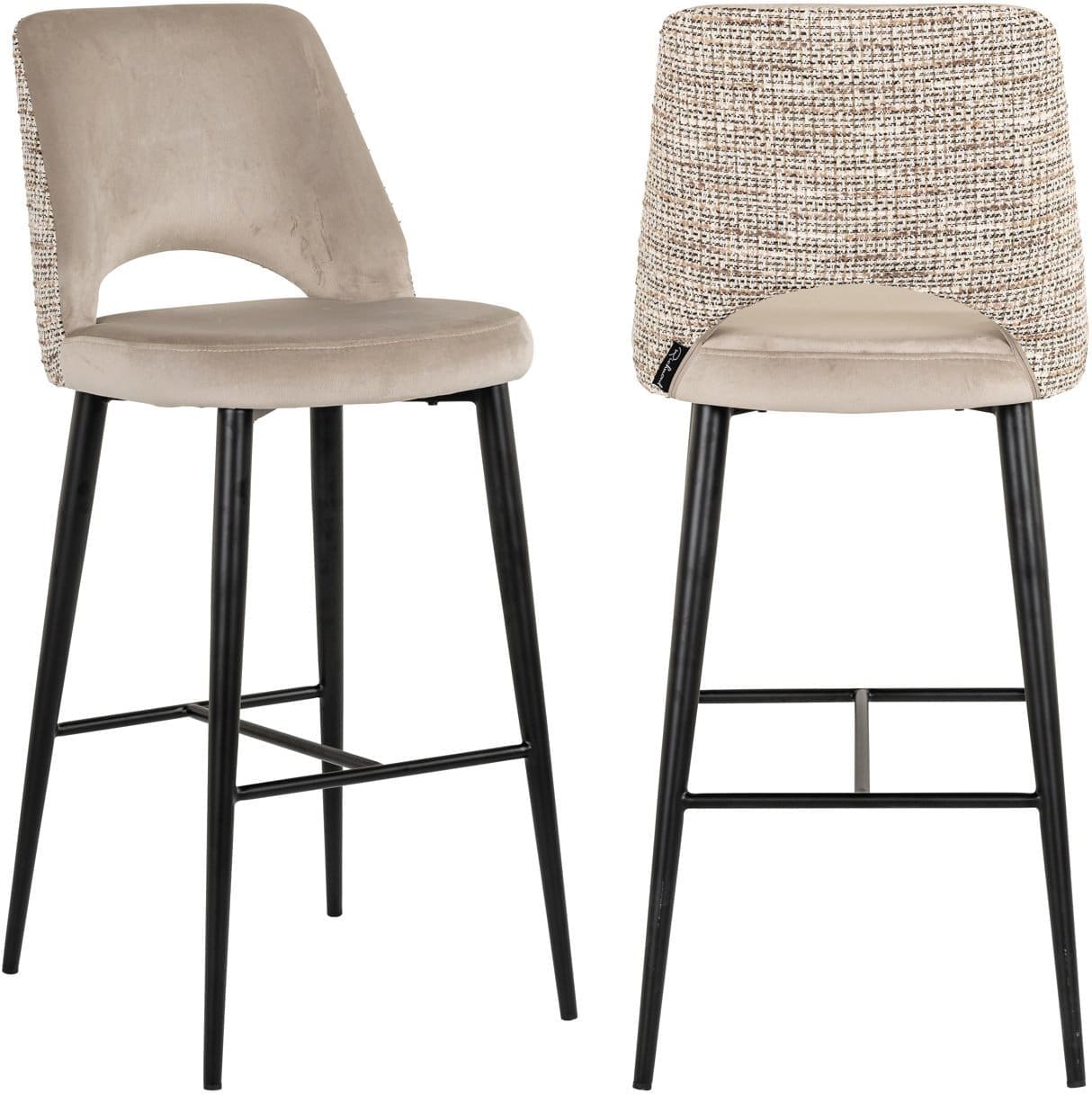Richmond Interiors Barstoel Tabitha trendy nature fire retardant Barstoel