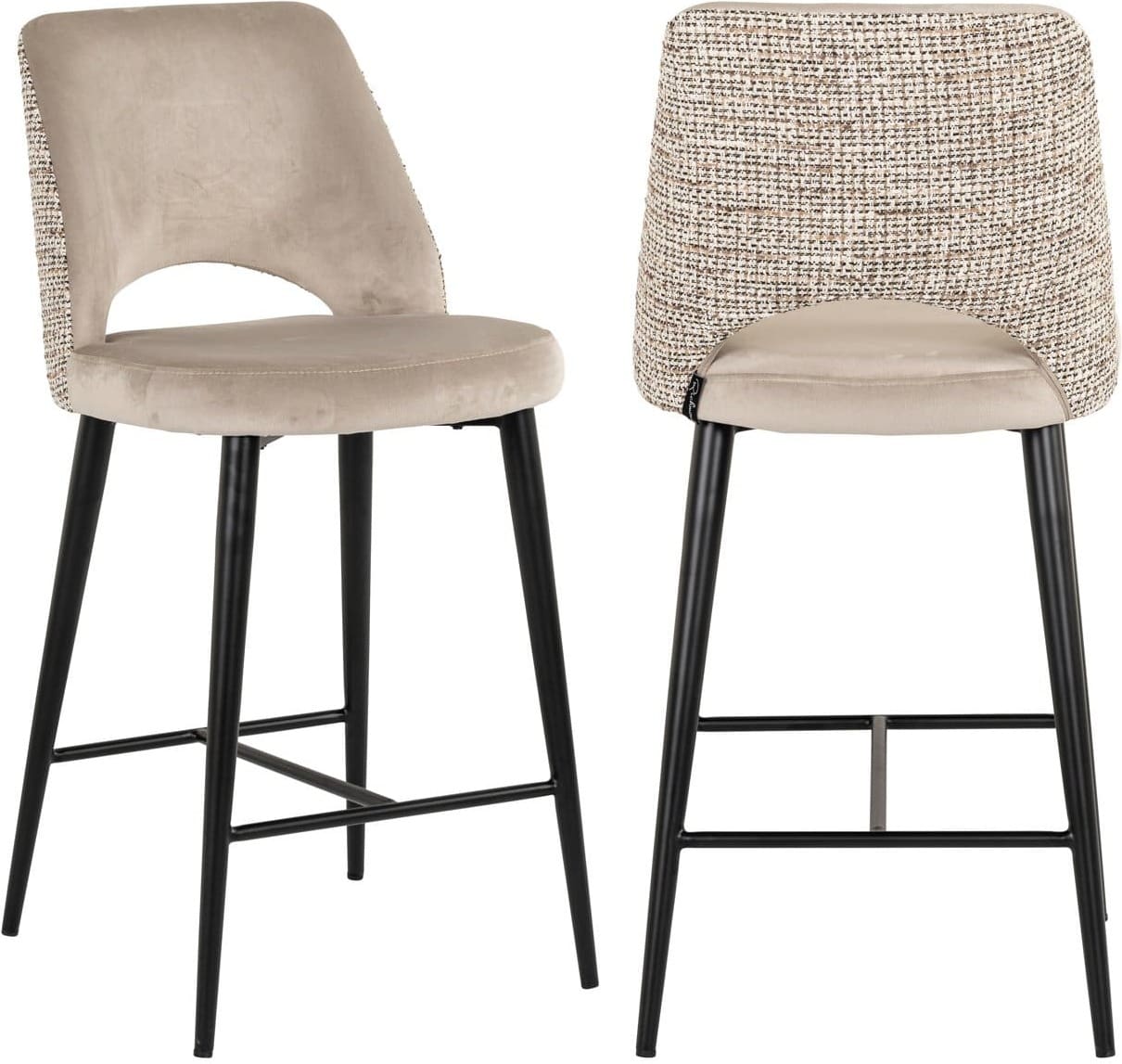 Richmond Interiors Counterstoel Tabitha trendy nature fire retardant Eetkamerstoel