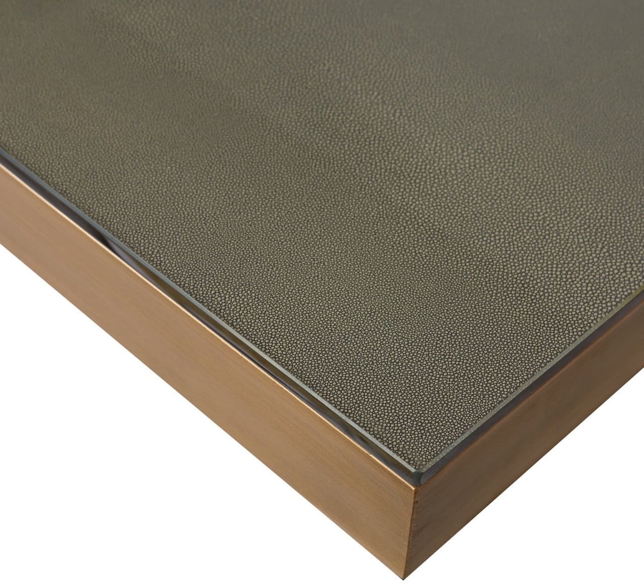 Richmond Interiors Eettafel Bloomville brass shagreen incl. glass top 230 Eettafel