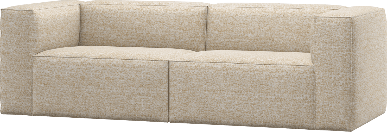 WOOOD Bean 3,5-zitsbank beige melange Beige 3-zitsbank