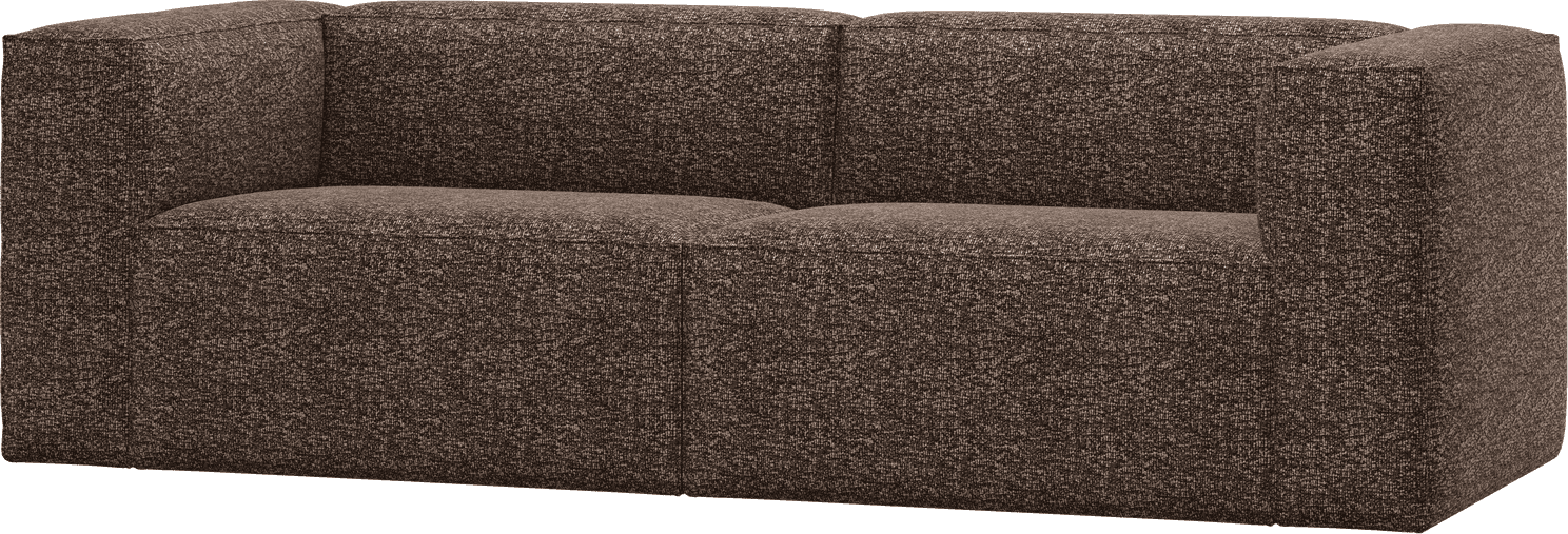 WOOOD Bean 3,5-zitsbank bruin melange Bruin melange 3-zitsbank