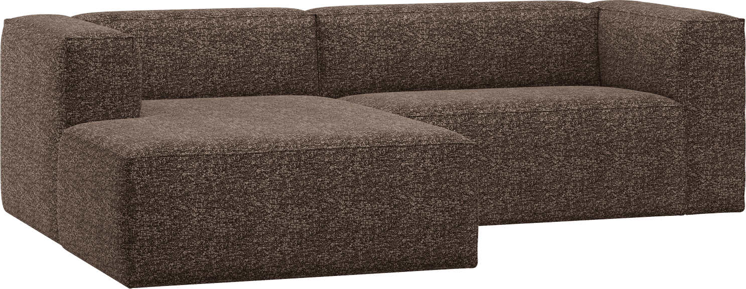 WOOOD Bean chaise longue links bruin melange Bruin melange