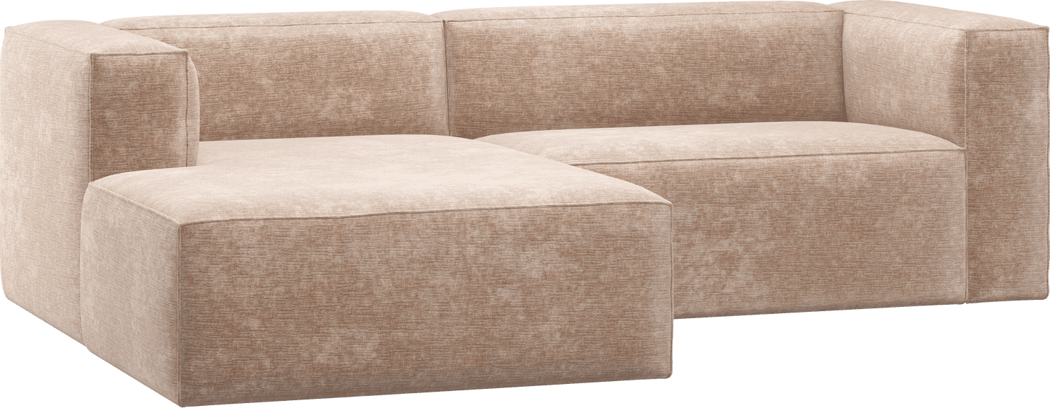 WOOOD Bean chaise longue links chenille velvet naturel Naturel melange