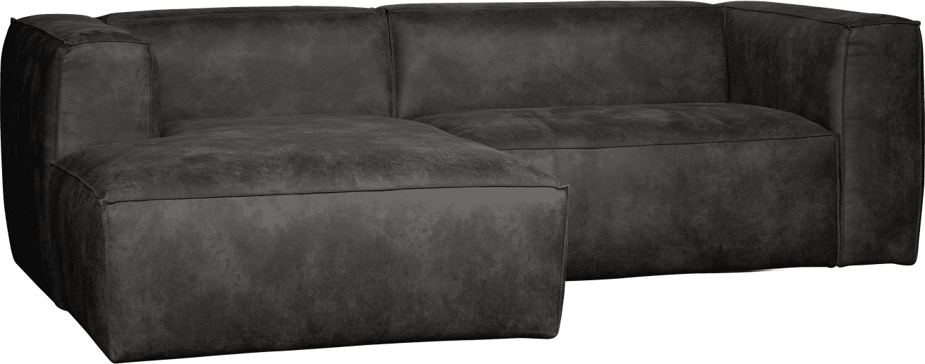WOOOD Bean chaise longue links ecoleer zwart Zwart