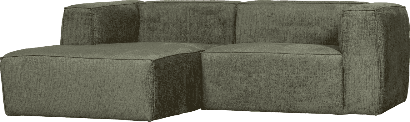 WOOOD Bean chaise longue links structure velvet moss Moss