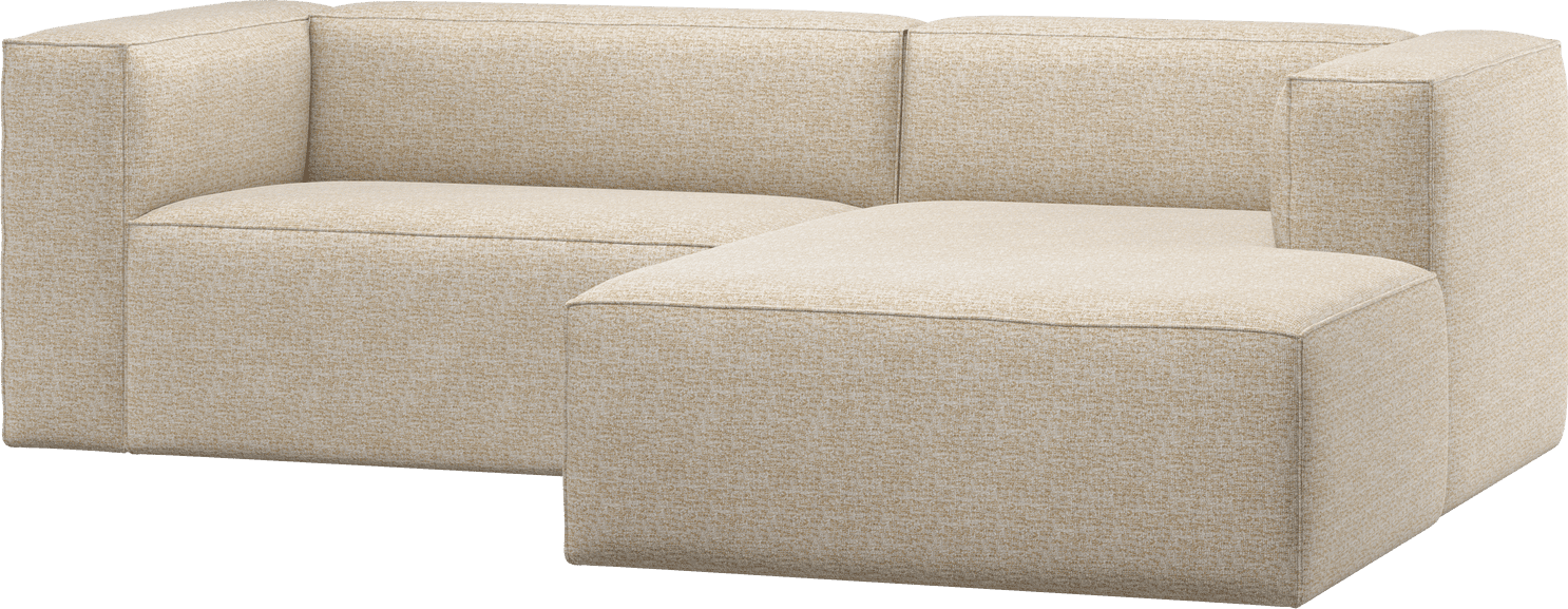 WOOOD Bean chaise longue rechts beige melange Beige