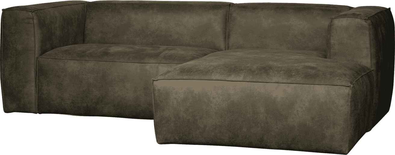 WOOOD Bean chaise longue rechts ecoleer army Groen