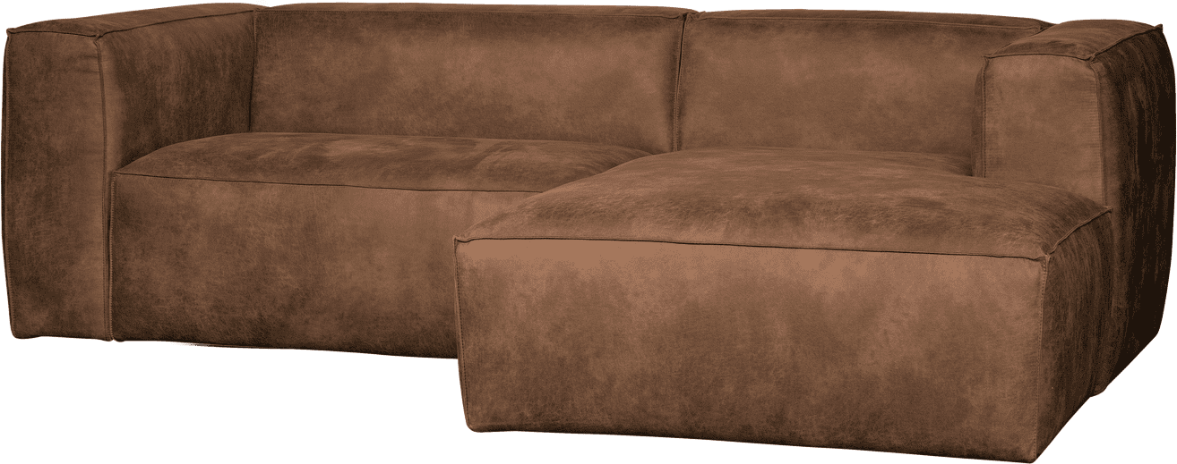 WOOOD Bean chaise longue rechts ecoleer cognac Cognac