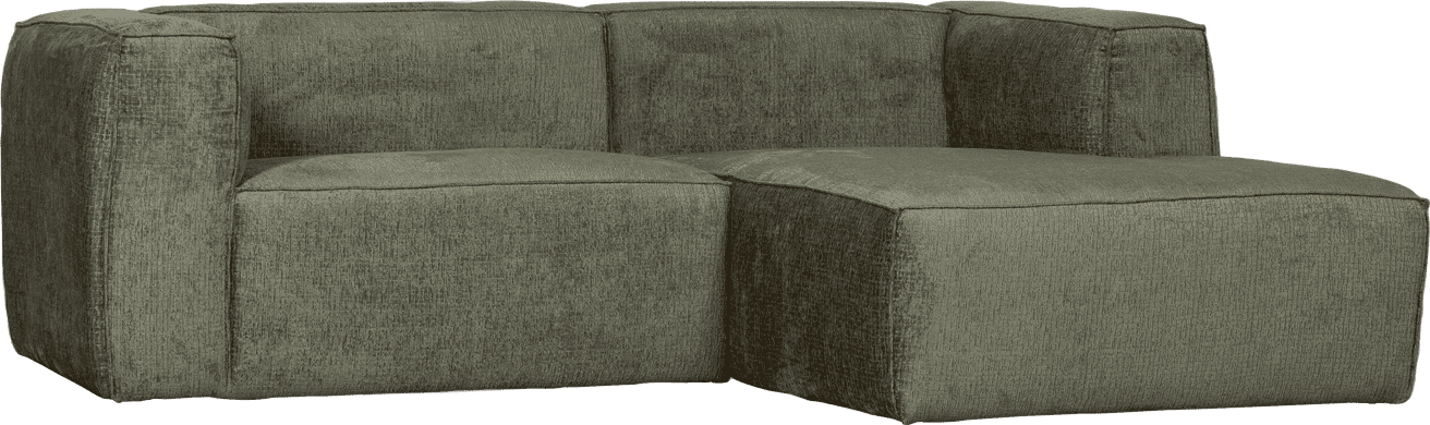 WOOOD Bean chaise longue rechts structure velvet moss Moss