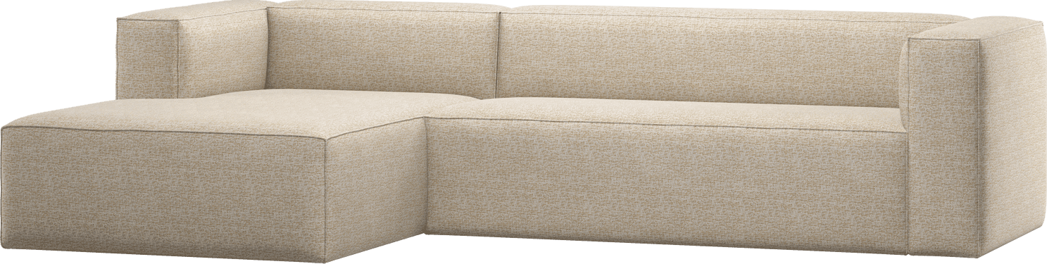 WOOOD Bean hoekbank links beige melange Beige Hoekbank