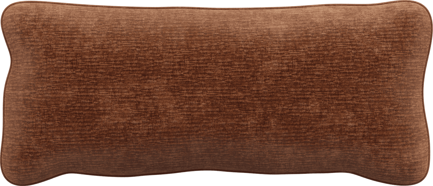 WOOOD Bean kussen chenille velvet terra Cognac|Oranje|Bruin Sierkussen