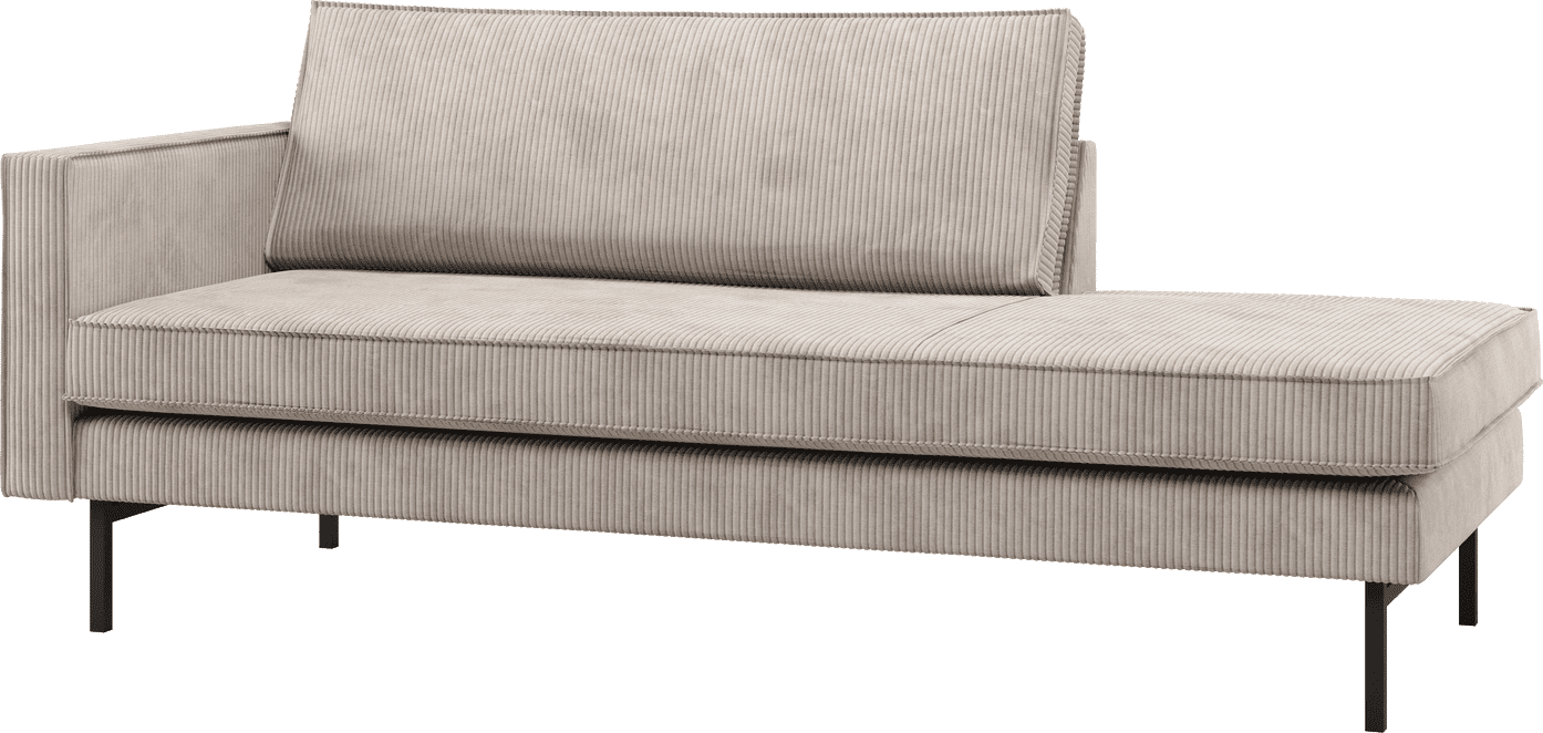 WOOOD Rodeo daybed links ribstof ecru Ecru Bank