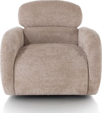 Xooon Ostia draaifauteuil stof Derby - beige Beige Fauteuil