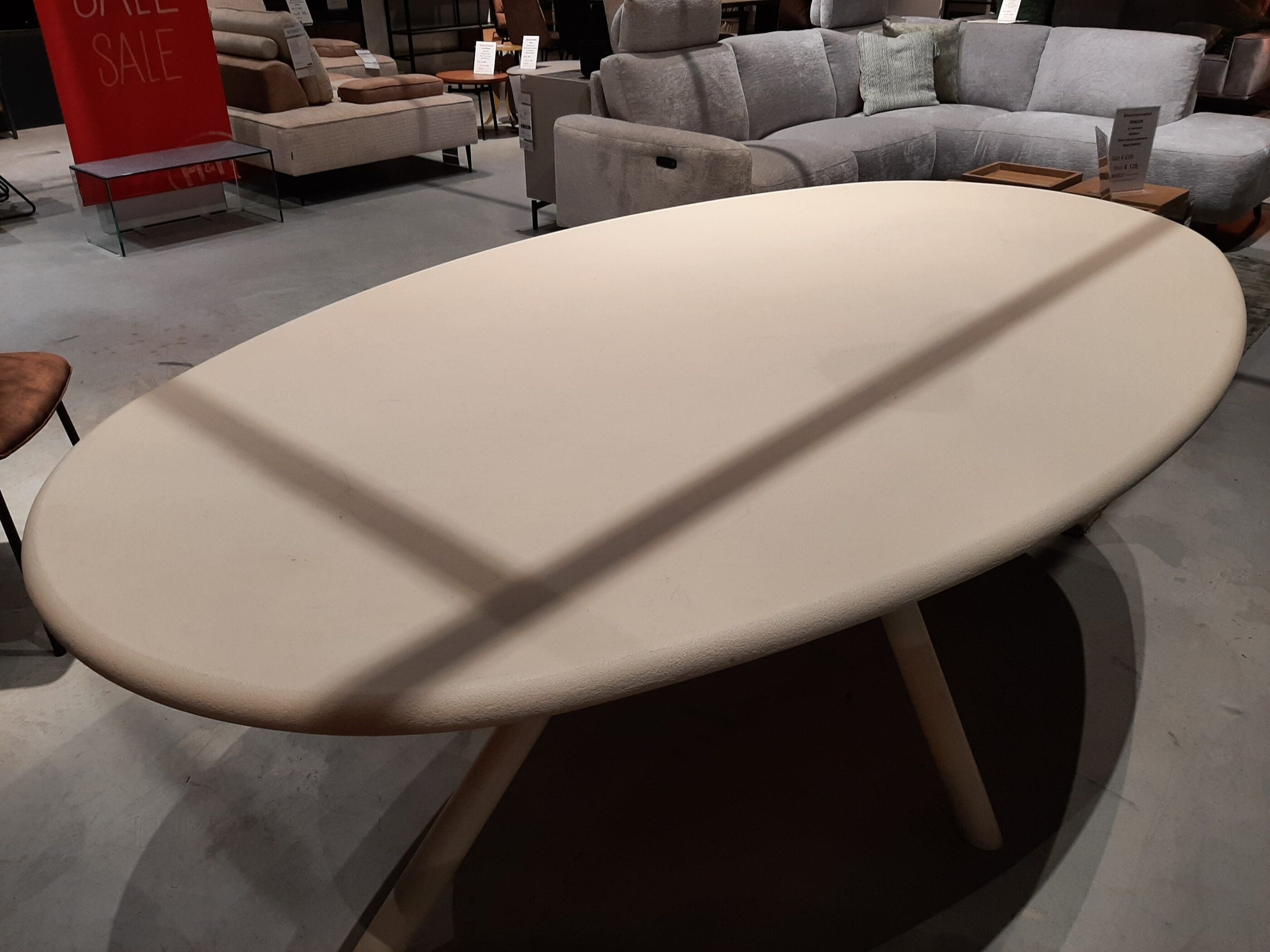 Lund eettafel ovaal - 210x120 cm **SHOWROOMMODEL** - Afbeelding 3