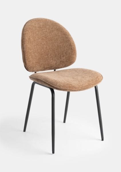COCO maison Milo eetkamerstoel - bruin Bruin Eetkamerstoel
