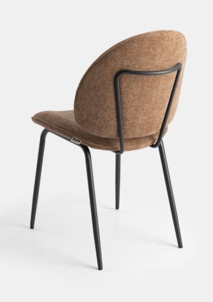 COCO maison Milo eetkamerstoel - bruin Bruin Eetkamerstoel