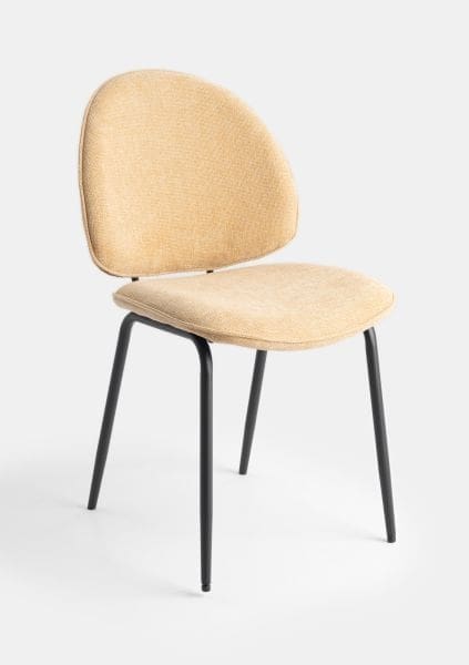 COCO maison Milo eetkamerstoel - geel Geel Eetkamerstoel