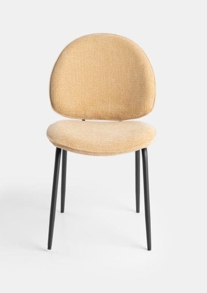 COCO maison Milo eetkamerstoel - geel Geel Eetkamerstoel