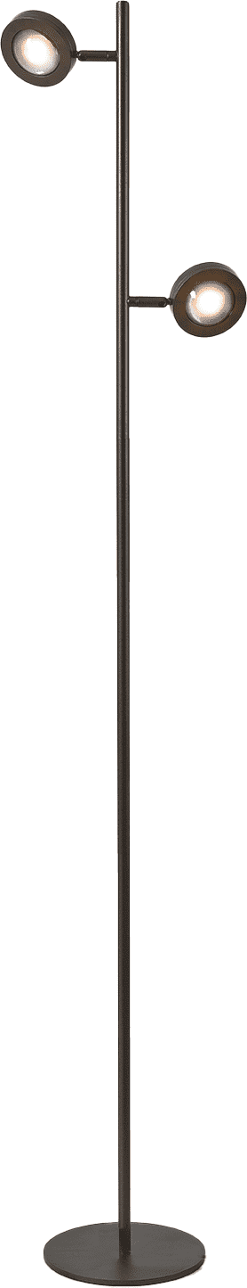 Jake ROUND 2L Anodic Brown Vloerlamp Led Met Lens 3 Step Dimming 2700k 1189LM ETH verlichting  05-VL8990-02