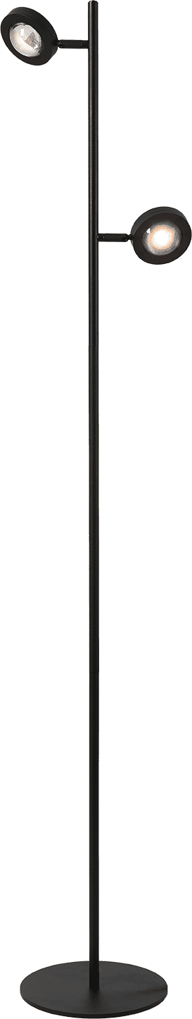 Jake ROUND 2L Zwart Vloerlamp Led Met Lens 3 Step Dimming 2700k 1189LM ETH verlichting  05-VL8990-30