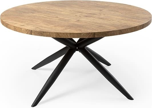 Feelings Wonen meubelen Brandy eettafel ø120 Bruin Eettafel