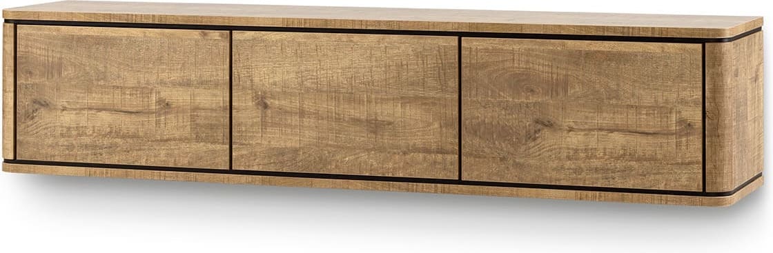 Feelings Wonen meubelen Cornwall tv-dressoir 3 kleppen Bruin Dressoir