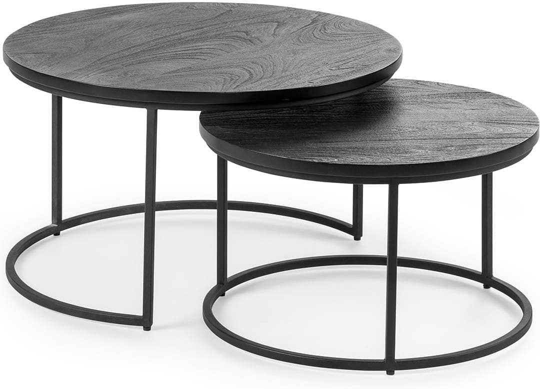 Feelings Wonen meubelen Kota salontafel zwart s/2 Zwart|Zwart Salontafel