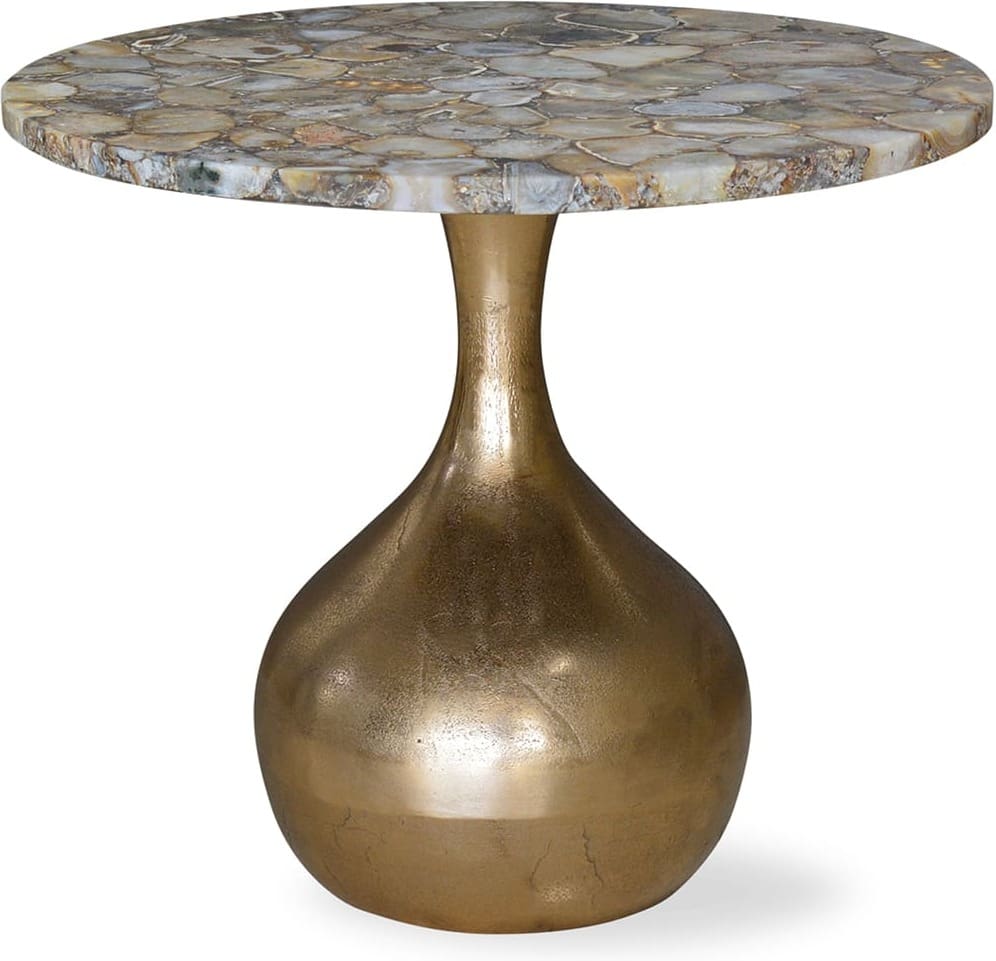 Feelings Wonen meubelen Lorenzo salontafel Messing|Geel Eettafel