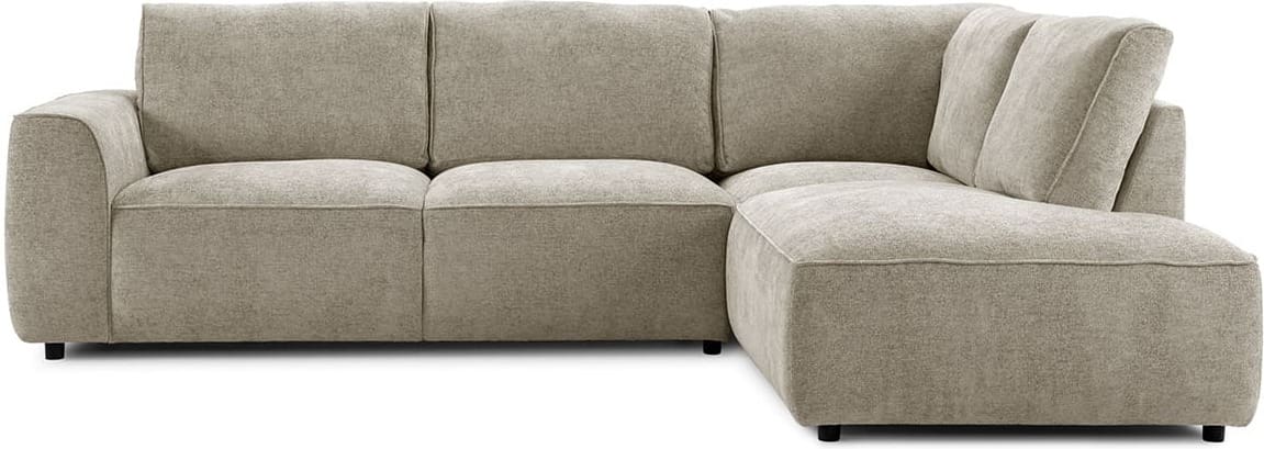 Feelings Wonen meubelen Miro 3-zitsbank met ottomaan Naturelelel Beige Hoekbank